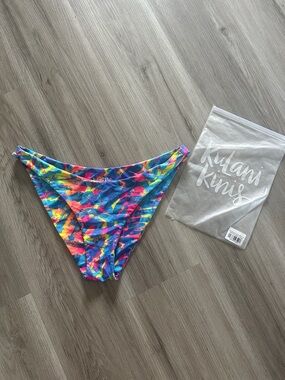 Kulani Kinis Neon Tie-Dye Bikini Bottom
